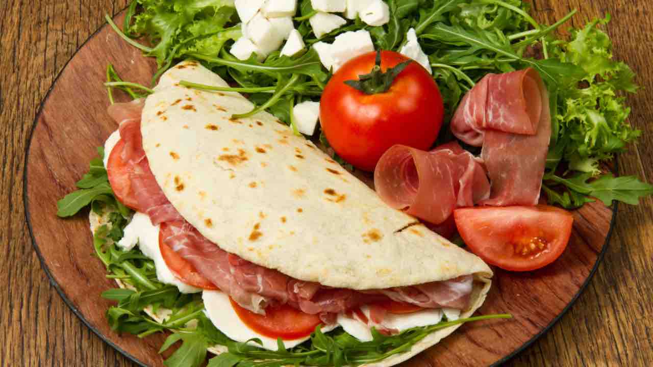 Piadina - La ricetta light.