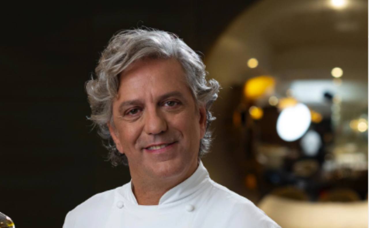 Giorgio Locatelli, ¿alguna vez has visto a su esposa?  no es nada menos que hermoso