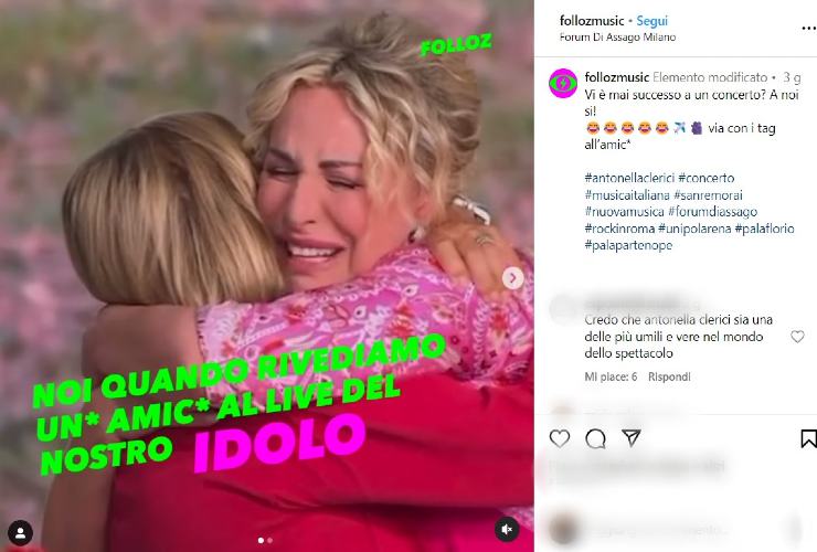 Antonella in lacrime per Anna Moroni