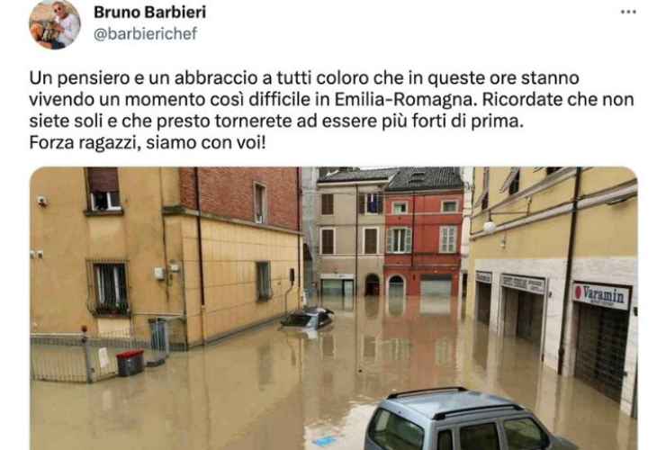 Bruno Barbieri alluvione Emilia Romagna