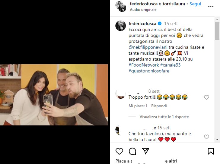 laura torrisi e nek ospite