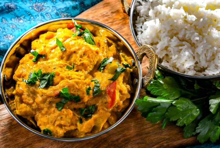 ricetta pollo al curry con riso