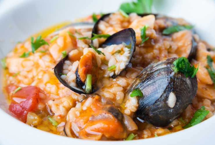 ricetta risotto ai frutti di mare