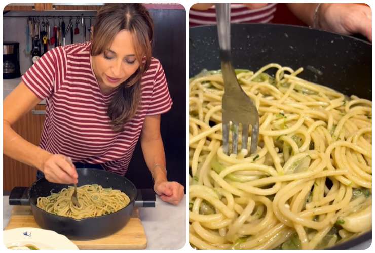 Benedetta Parodi, la sua ricetta degli spaghettoni con acciuga, aglio e