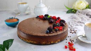 ricetta cheesecake light al cioccolato