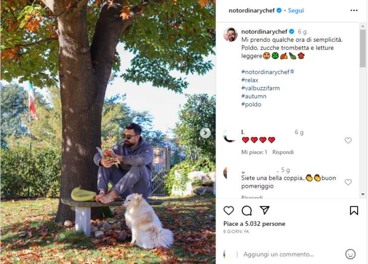 roberto valbuzzi post cane