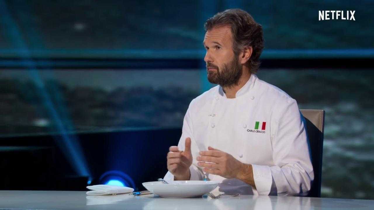 Carlo Cracco, för att inte tala om de mycket höga priserna på hans restauranger: där…