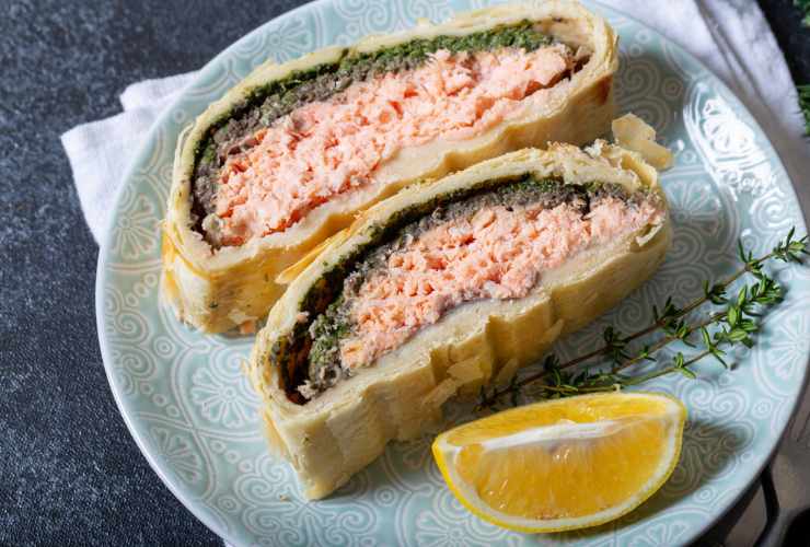 ricetta salmone in crosta di sfoglia 