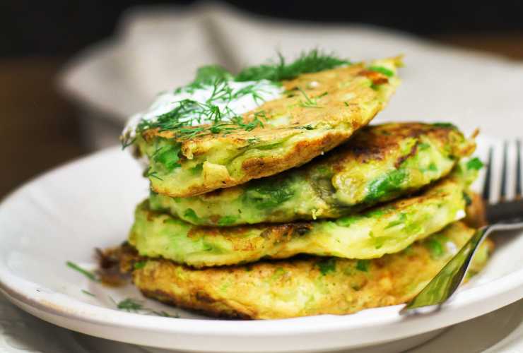 Zucchini and salmon fritters recipe