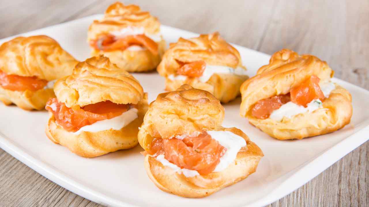 ricetta profiteroles salati