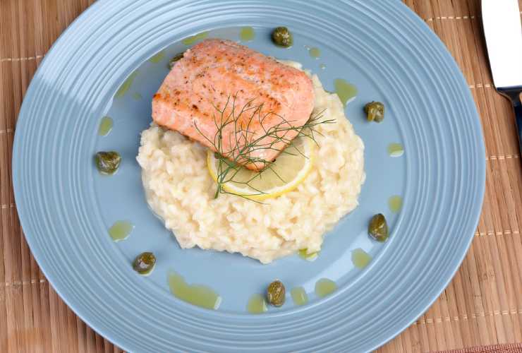 ricetta risotto salmone e spumante