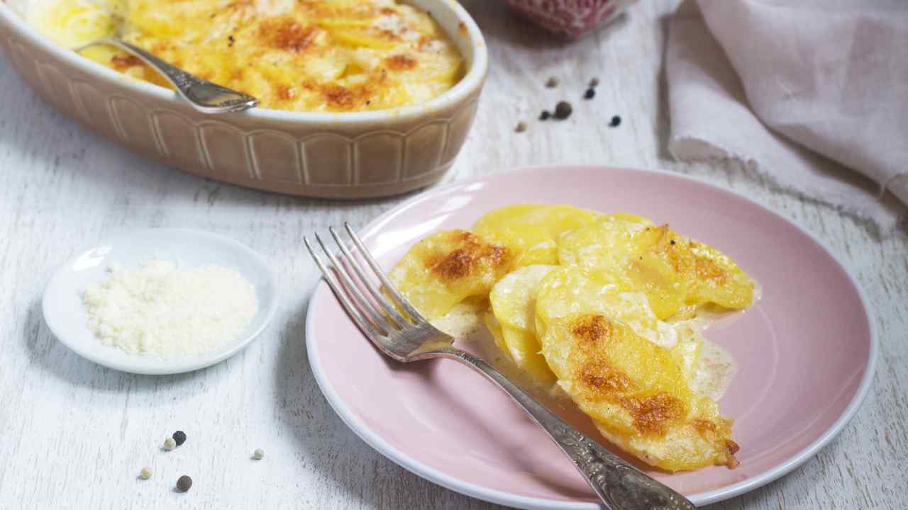 ricetta parmigiana di patate light