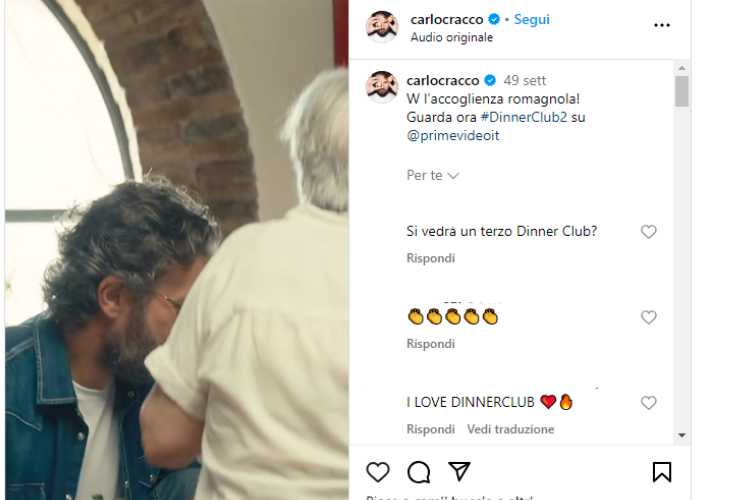 Carlo Cracco Dinner Club Luca Zingaretti