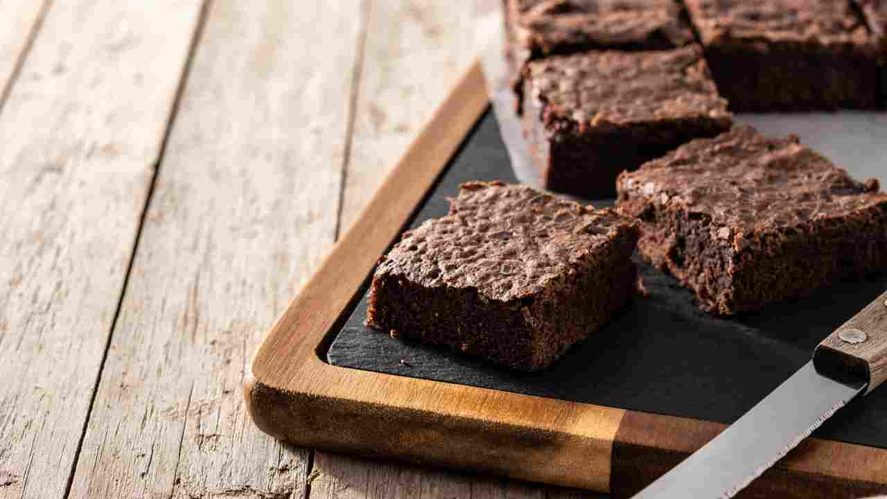 ricetta brownies all'acqua