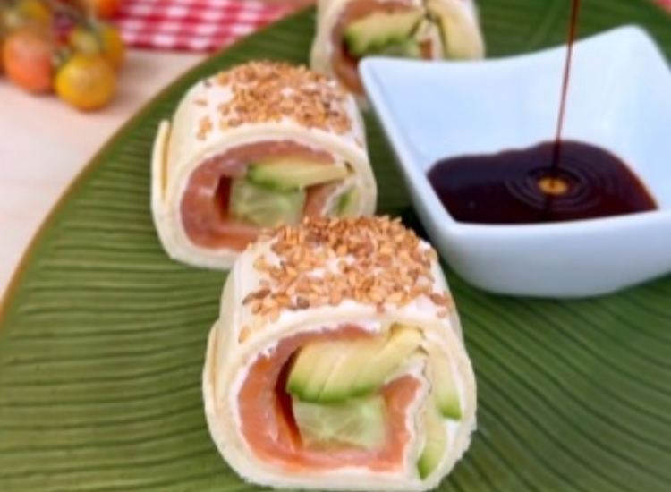 Il sushi di piadina come prepararlo