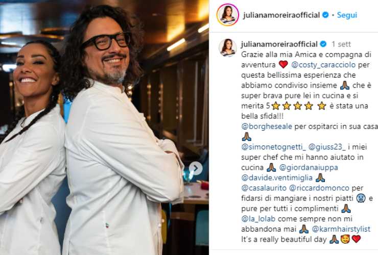 Juliana Moreira Celebrity Chef Alessandro Borghese