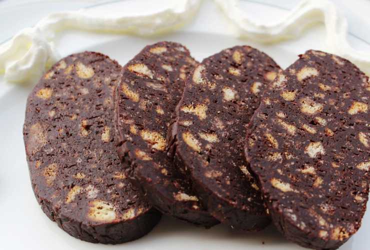 ricetta salame di cioccolato light