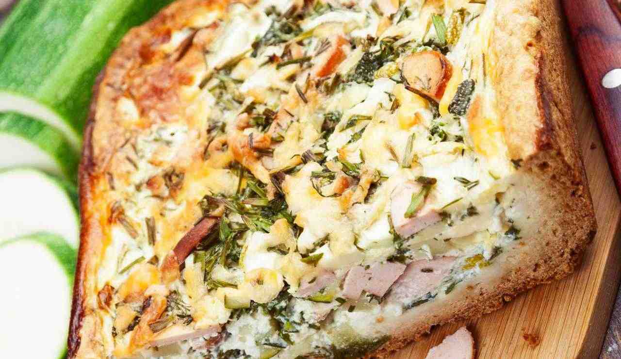 schiacciata formaggio zucchine prosciutto - ifood.it