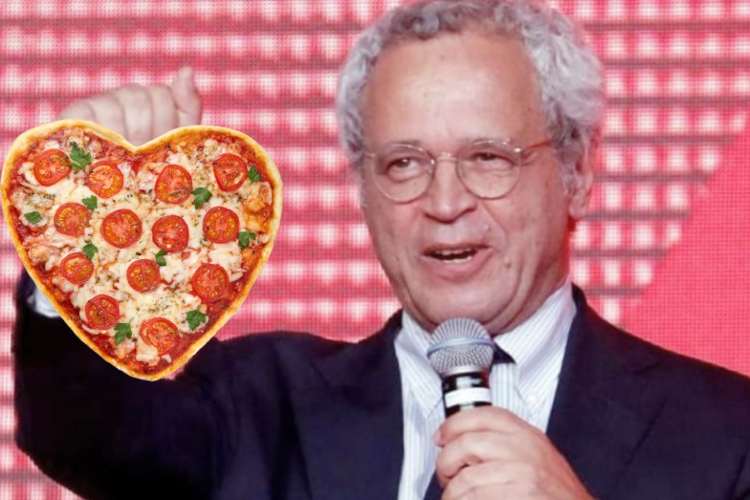 Enrico Mentana e la pizza