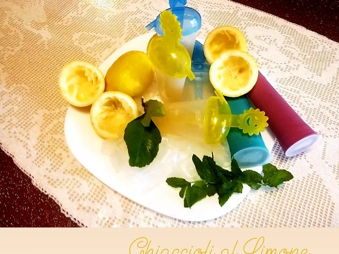 Ghiaccioli Zenzero e Limone Detox Estivi